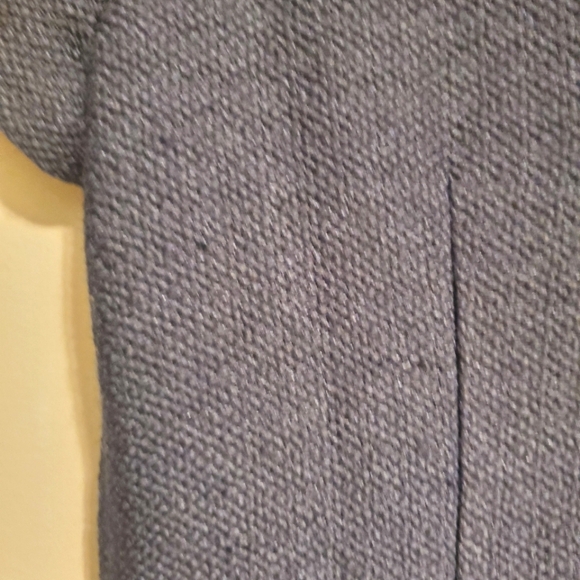 Ann Taylor Petite Short Sleeve Classic Tweed Pocket Shift Dress in Navy Size 00P - Picture 9 of 9